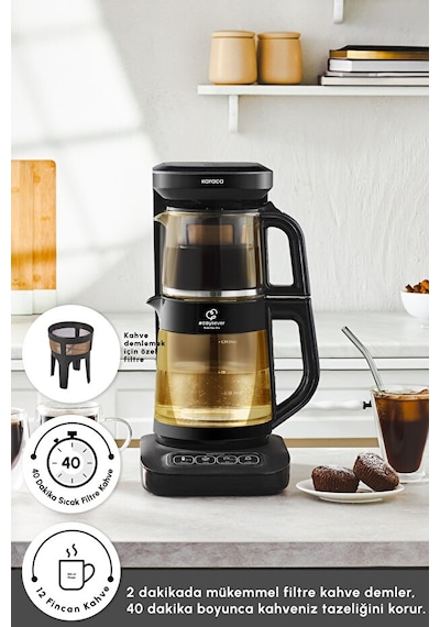 Karaca Robotea Pro Connect 4 In 1 Konuşan Cam Çay Makinesi