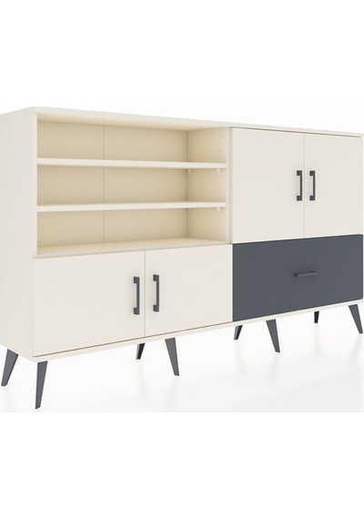 Arges Konsol 5 Raflı Tek Çekmeceli 4 Kapaklı 176x30x99 Aytaşı-ayt Aytaşı-aytaşı/antrasit Arges Konsol 5 Raflı Tek Çekmeceli 4 Kapaklı 176x30x99 Aytaşı-ayt Aytaşı-aytaşı/antrasit