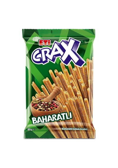 Crax Baharatlı Çubuk Kraker 80 G X 17 Adet Diğer