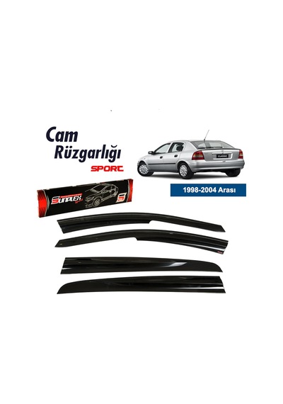 Opel Astra G 1998-2004 Mugen Tip Cam Rüzgarlık 4Lü Ön Ark Sunplex