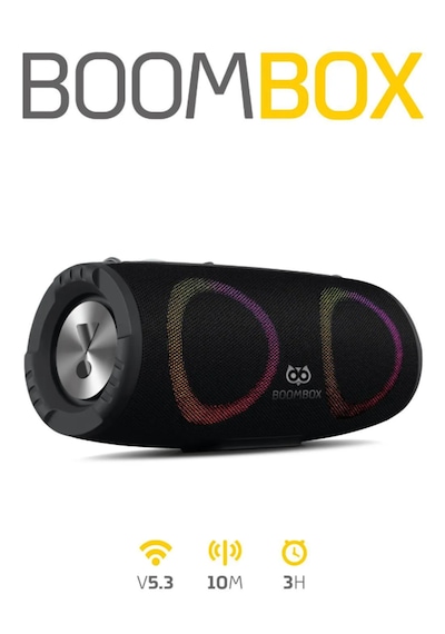 Boombox Bluetooth Hoparlör Hi-fi Ses Bombası Radyo 30w Çift Bass