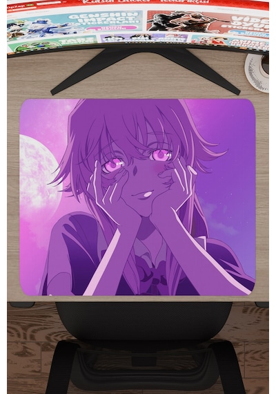 Mirai Nikki Anime V3 - 48x40 Xl Gaming Kauçuk Kaymaz Taban Mouse Pad Fare Altlığı