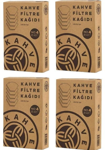 Kahve Dünyası No: 4 Kahve Filtre Kağıdı 4 x 80'li