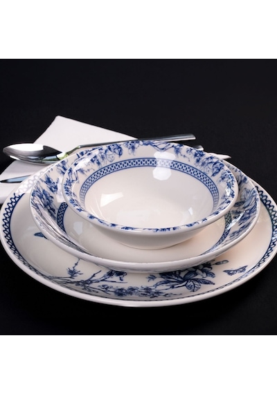 Miss Betty 8324 Blue 6 Kişilik 24 Parça Yemek Takımı Renkli