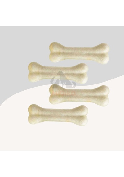 Köpekler İçin Beyaz Press Çiğneme Kemiği 12cm 4lü Paket
