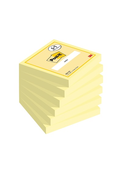 Kendinden Yapışkanlı Not Notes Promosyon, Cam Göbeği, Macenta, Sarı 76x76mm