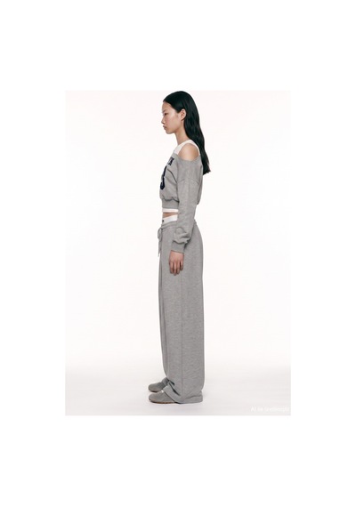 Quzu Atlet Detaylı Asimetrik Sweatshirt Grimelanj