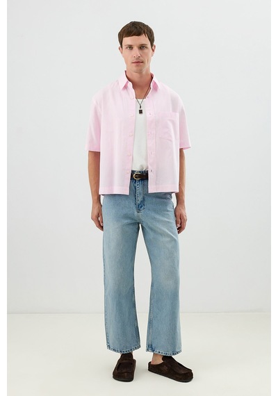 Antioch Boxy Fit Erkek Gömlek Pembe