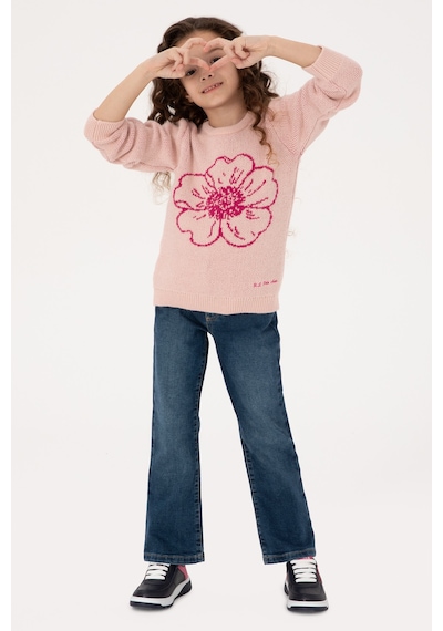 U.s. Polo Assn. Kız Çocuk Açık Pembe Kazak /triko 50316353-vr078 Acık Pembe