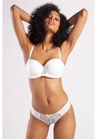 Melonika Golshan Gala Balconette Foam Cup Bra, Ekru Konforlu Ve Şık Sütyen, Strapless Çok Renkli