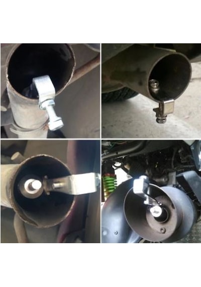 Üniversal Egzoz Islık Aparatı Egzoz Turbo Sesi Large 29 Mm Krom