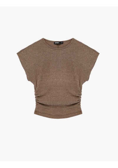 Koton Bürümcük Kumaş Slim Fit Kısa Kollu Bisiklet Yaka Drapeli Dokulu Tişört Kahverengi 6sak50168ek Kahve Koton Bürümcük Kumaş Slim Fit Kısa Kollu Bisiklet Yaka Drapeli Dokulu Tişört Kahverengi 6sak50168ek Kahve