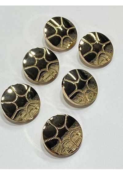 Metal Düğme/trençkot Ceket Boyu/ 6 Lı Set/2,3 Cm/jx26/parlak Gold