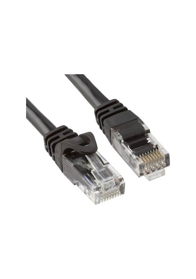 Cat6 500Mhz Utp Ethernet – Internet - Lan Ağ Kablosu–1Metre Siyah