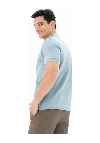 AR-MA Arma Erkek %100 Pamuk Basic Polo Yaka Regular Fit T-shirt Y25374351201 Mavi-m24 Mavi