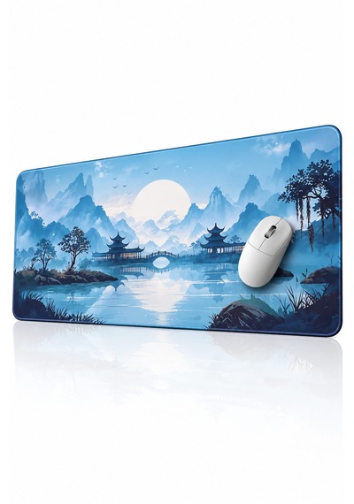 Razador Azure Serenity 90x40 Cm Xxl Gaming Profesyonel 1. Sınıf Oyuncu Mouse Pad Kaymaz Taban 4 Mm Mousepad