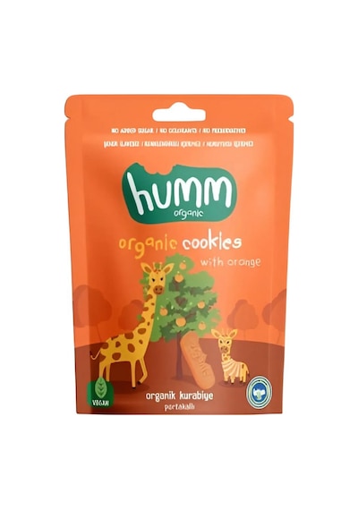 Humm Organic Organik Portakallı Kurabiye 55 G