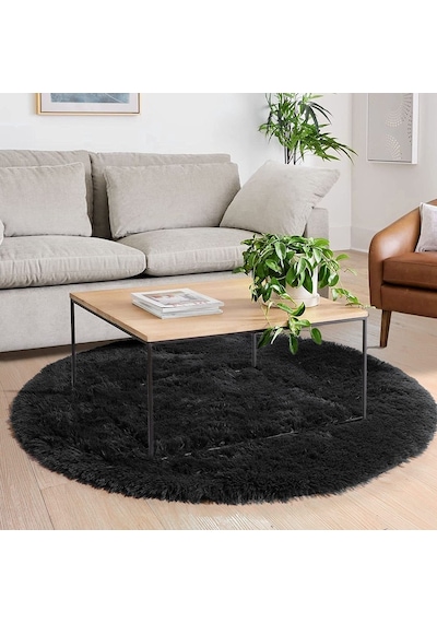 Rovigo Home Yuvarlak Tüy Dökmez Tavşan Tüyü Post Halı Yv
