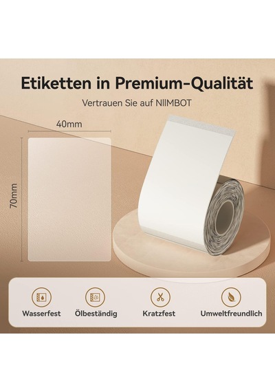 Kendinden Yapışkanlı Termal Etiketler, B1/b21/b3s Etiket Bandı, Kağıt, Okul, Ev, Ofis, Küçük İşletmeler İçin Şeffaf Dikdörtgen, 40 X 60 Mm Diğer