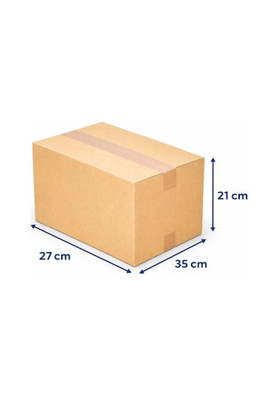 Dp Home Boş Karton Koli 27x35x21cm Orta Boy 10 Adet Koli, Çeyiz, Taşınma Kolisi, Çift Oluklu Koli 10 Adet