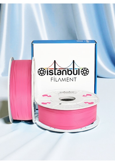 İstanbul Filament 3d Baskı Pla Filament Pembe Renk 1 Kg Ø 1,75mm 0,05 Mm Bambu Lab Uyumlu 1.75mm