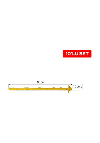 Puhu Plastik Direk 105 Cm 10 Lu Takım