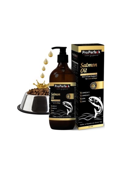 Pro Perfeck Kedi Ve Köpekler İçin Somon Yağı 150 Ml Tüy Sağlığı Ve İştah Açma Desteği