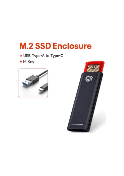 Kingspecnvme-kutu-gri-max:2tb-10gbps