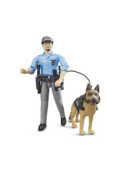 Bruder Polis Figürü & Polis Köpeği Br62150