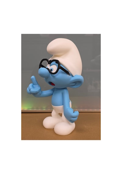 Gözlüklü Şirin Figür 20cm-3d Baskı-kolleksiyonluk Biblo