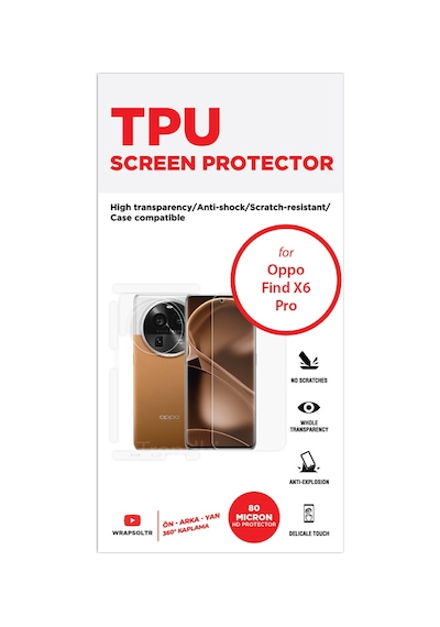 Oppo Find X6 Pro Full Body 360 Derece Koruyucu Tpu Film