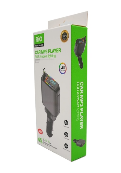 Rio Tech A03 Rgb Led Jesli Araç Mp3 Çalar Ve Fm Transmitter