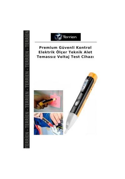 Premium Güvenli Kontrol Elektrik Ölçer Teknik Alet Temassız Voltaj Test Cihazı