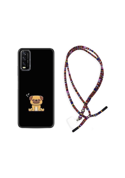 Vivo Y11S Kılıf Rasta Boyun Askılı Uyuyan Köpek 1875