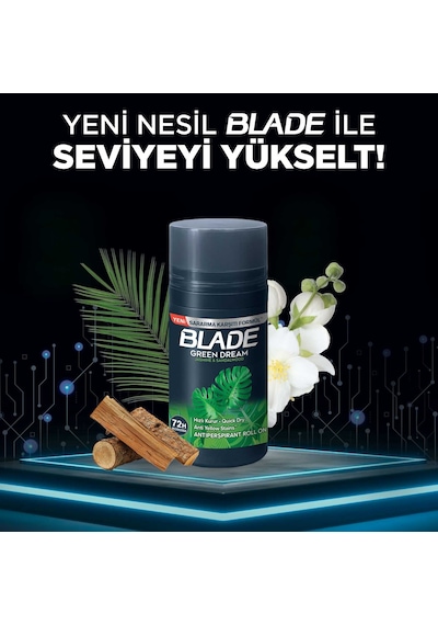 Blade Green Dream Erkek Roll-On Deodorant 3 x 50 ML
