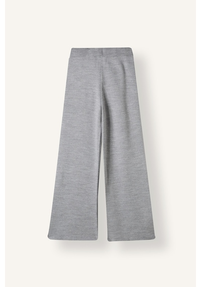 Defacto Wide Leg Paçası Fiyonk Detaylı Triko Pantolon Kız Çocuk I7456a826augr127 Gri-gr127