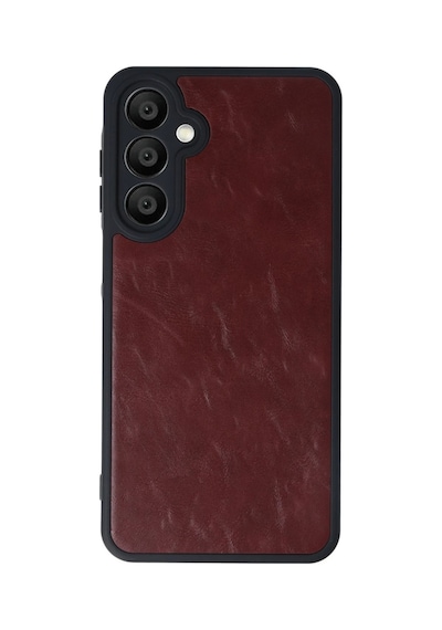Samsung Galaxy Uyumlu M15 Kılıf Aras Deri Kapak - Bordo Bz8683140837037