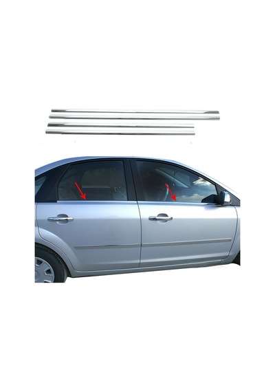 Ford Focus Sedan Krom Cam Çıtası 2005-2011 4Prç Paslanmaz Çelik N11.4734