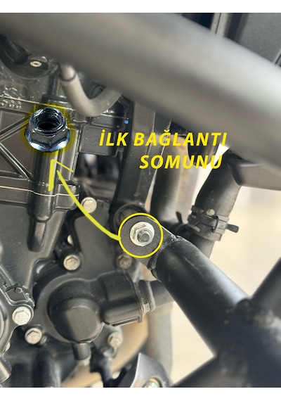 Bajaj Pulsar Ns 200 Özel Üretim Ön Koruma Demiri 3 Takozlu Beyaz