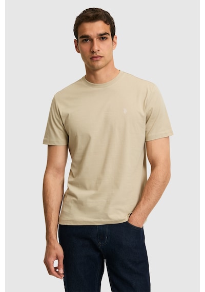 U.s. Polo Assn. Erkek Açık Haki Tişört Basic 50326953-vr183 Acık Hakı