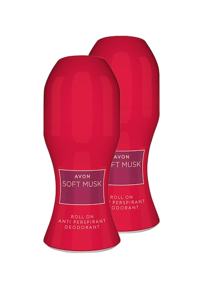 Avon Soft Musk Delice Velvet Berries Kadın Roll-On 50 ML x 2