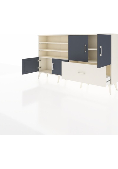 Arges Konsol 5 Raflı Tek Çekmeceli 4 Kapaklı 176x30x99 Aytaşı-ant Aytaşı-antrasit/aytaşı Arges Konsol 5 Raflı Tek Çekmeceli 4 Kapaklı 176x30x99 Aytaşı-ant Aytaşı-antrasit/aytaşı