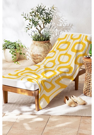 Sarı Geometrik Modern Plaj Havlusu-retro Minimalist Beyaz Havuz Deniz Hızlı Kuruyan Mikrofiber Havlu Yumuşak Tınısı Sarı Geometrik Modern Plaj Havlusu-retro Minimalist Beyaz Havuz Deniz Hızlı Kuruyan Mikrofiber Havlu Yumuşak Tınısı