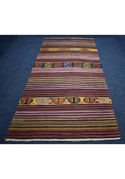 Zehra Abla Halı El Dokuma Seçkin Sivrihisar Eskişehir Yün Kilim 7469 Çok Renkli