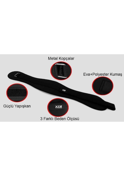 Xtr Fitness Ağırlık Kemeri - Güç Ve Destek İçin Harika Seçim Xl Siyah