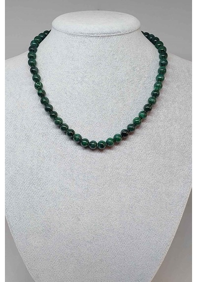 Malakit Taşı Royal Quality Kolye 7-8mm (Klipsli) Çok Renkli