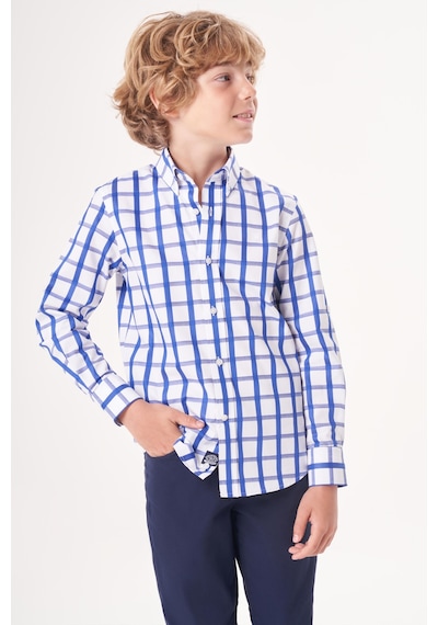 Bisse Regular Fit Yaka Düğmeli Lacivert Erkek Çocuk Gömlek Gm23y231169 D39 Lacivert