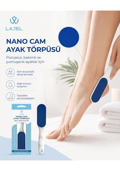 Lajel Premium Nano Cam Hassas Ve Cilt Dostu Hijyenik Ayak Topuk Nasır Törpüsü
