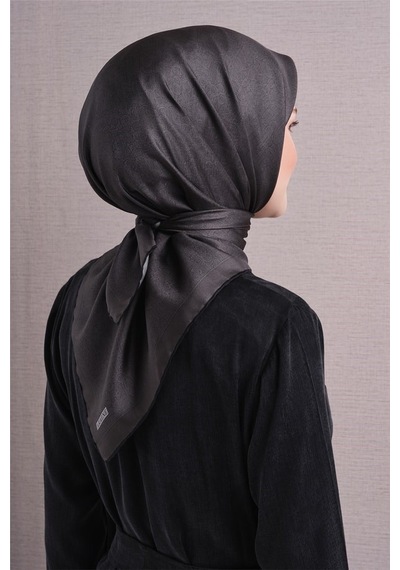 Armine İpek Eşarp 2027 Kış - 9601-54 Koyu Füme Sura
