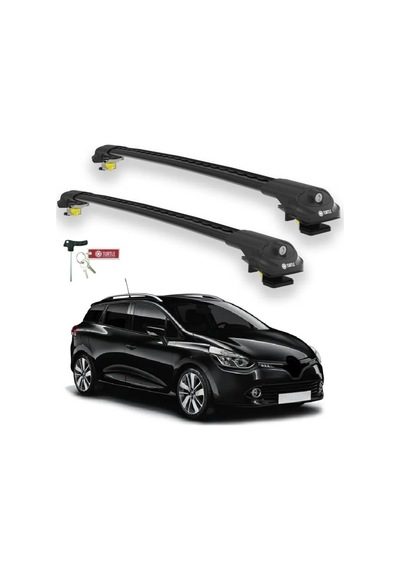 Turtle Renault Clio Stationwagon Mk4 2013-2019 Ara Atkı Air1 Siyah